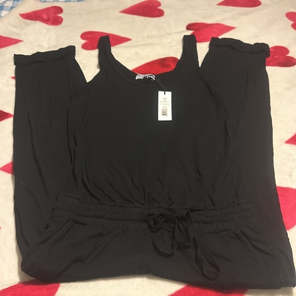 NWT Michael Stars Theo Tank Jumpsuit black - Picture 7 of 15